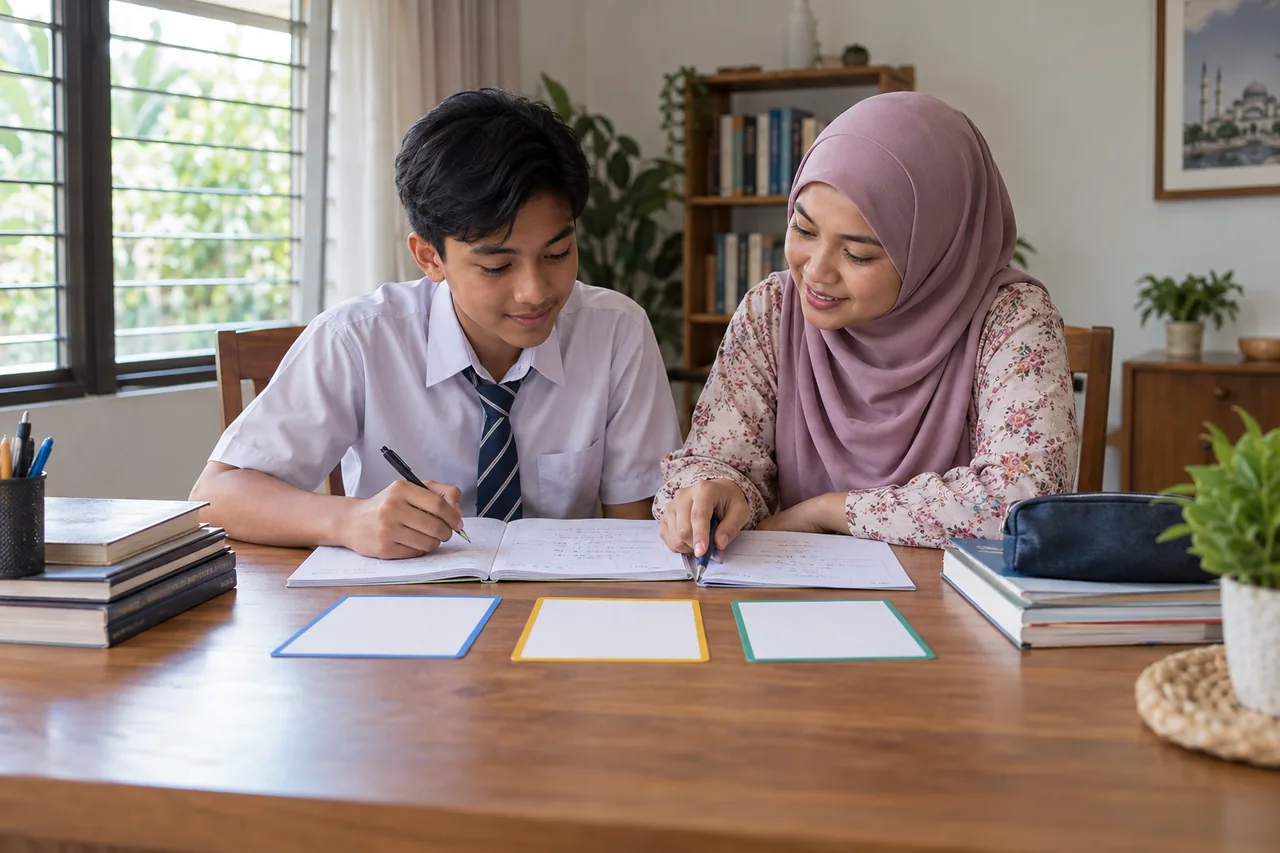 Guru membimbing pelajar melalui proses pembelajaran Matematik yang jelas