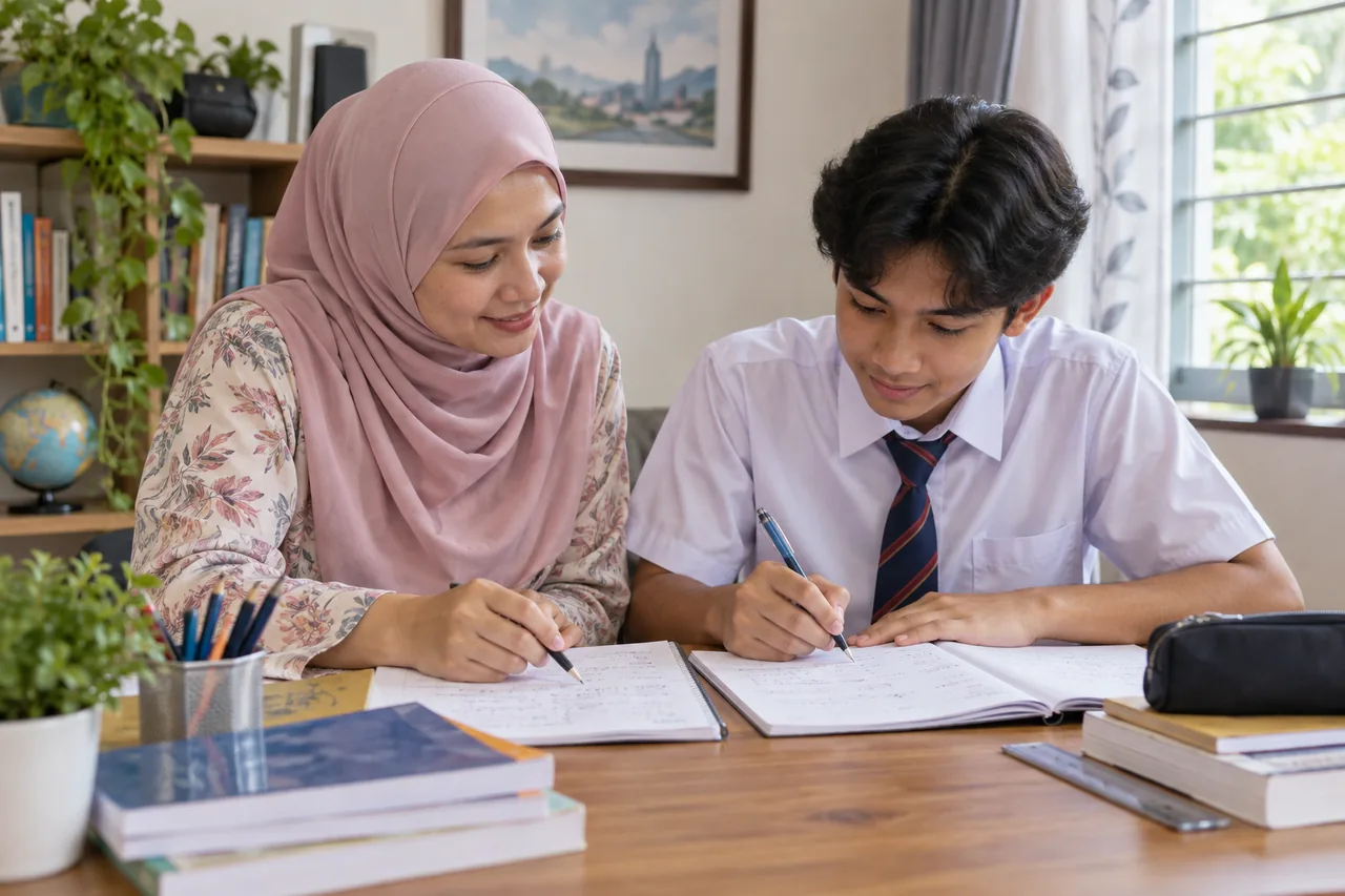 Guru dan pelajar membandingkan dua kaedah penyelesaian Matematik