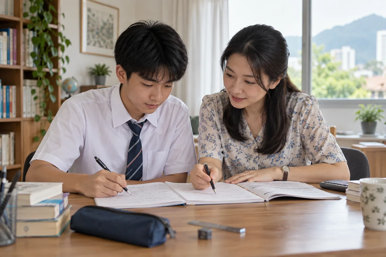 Tutor and student comparing two Mathematics solution methods