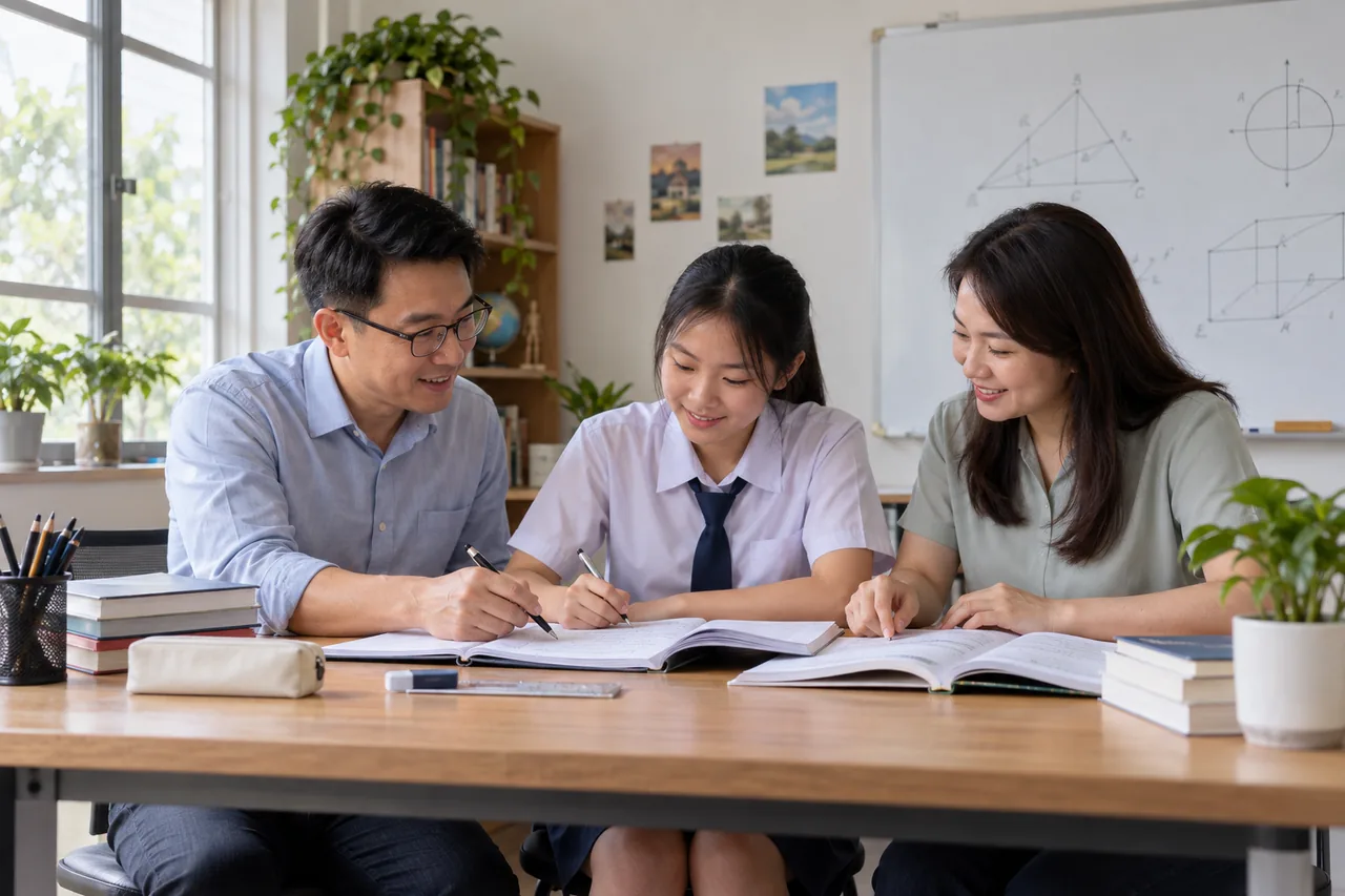Experienced SPM Mathematics tutors in a focused learning space