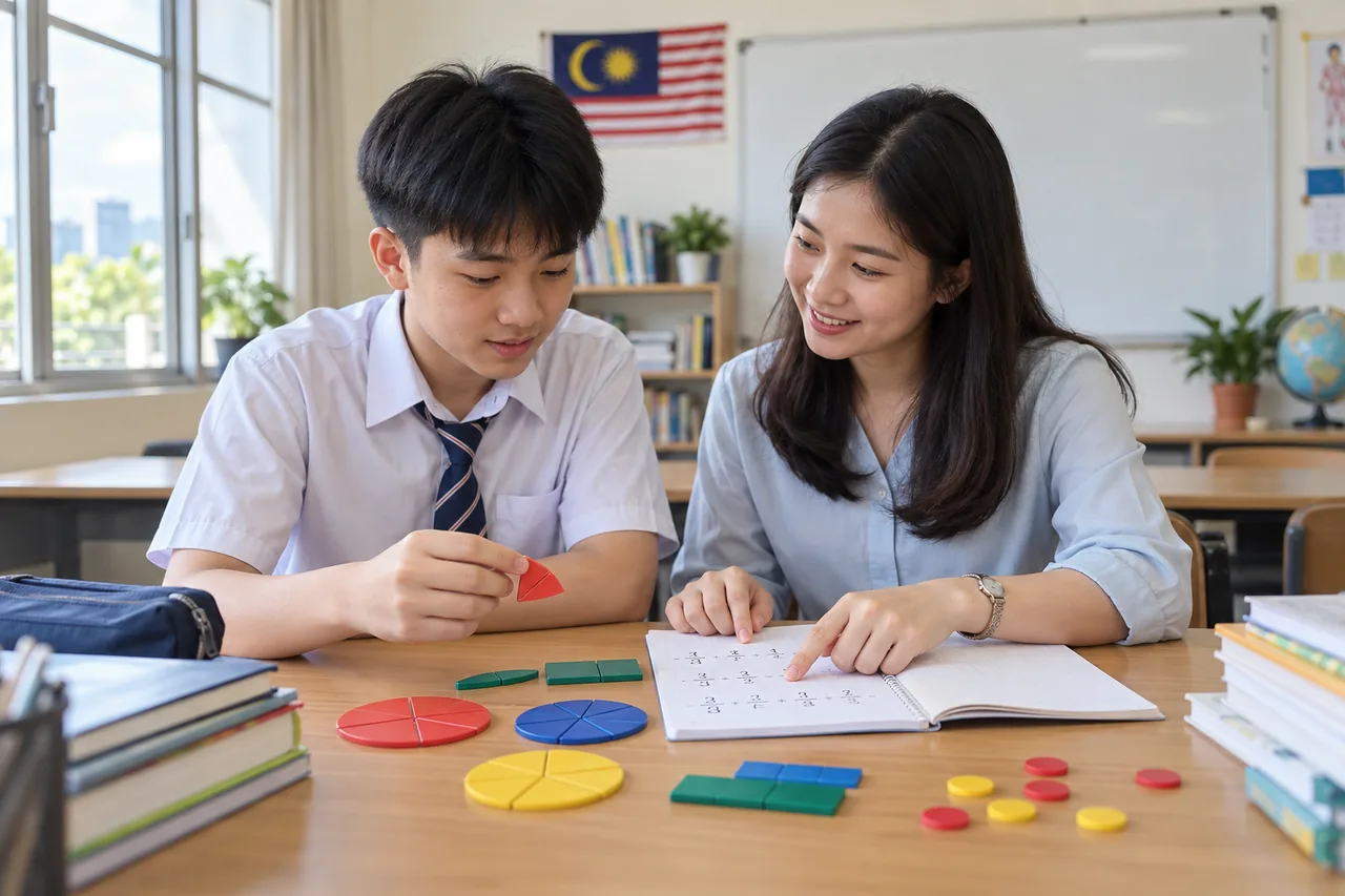 Tutor helping a student rebuild core Mathematics skills
